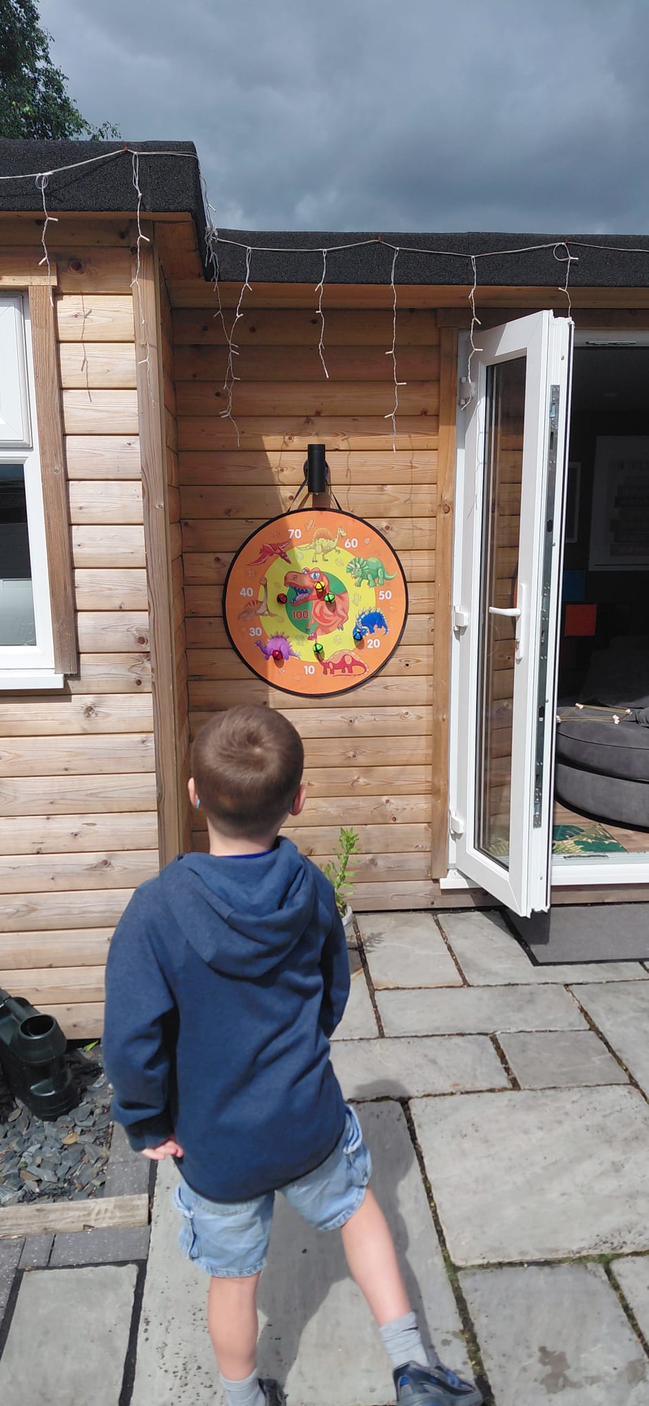 Child taking part in an outdoor learning activity